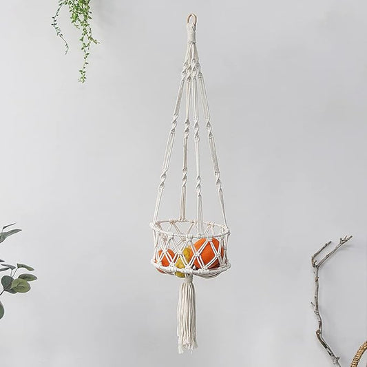 Macrame Hanging Cat Hammock, Handwoven, Boho Style for Indoor Cats