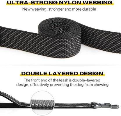 Fida Heavy Duty Dog Leash for Medium Large Dogs, 5 FT, Dual Padded Handles - Image 3