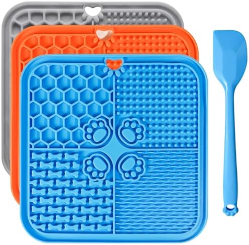 Lick Mat for Dogs, Slow Feeder with Suction Cups for Dog Anxiety Relief by Specializinginpetsupplies