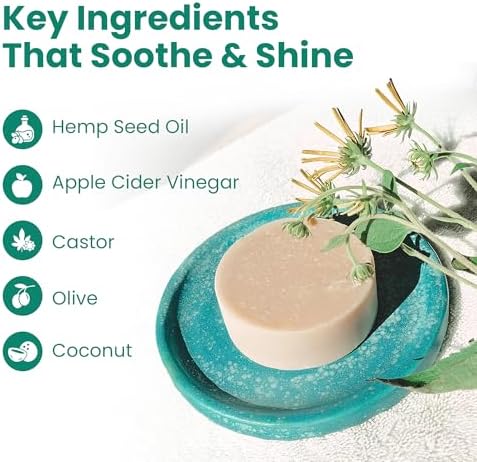 Project Sudz Dog Shampoo and Conditioner Bar with Hemp Seed Oil | Organic Dog Shampoo for Allergies and Itching | All Natural Bar Shampoo and Conditioner (2) - Image 3