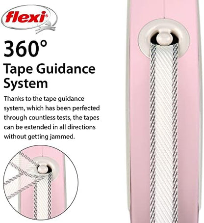 FLEXI® Classic Tape Retractable Dog Leash, Small, 10 ft - Pink/Rose - Image 4