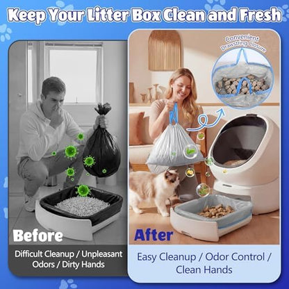 80 Litter Box Liners Compatible with PETLlBRO Luma Automatic Cat Litter Box - Image 5