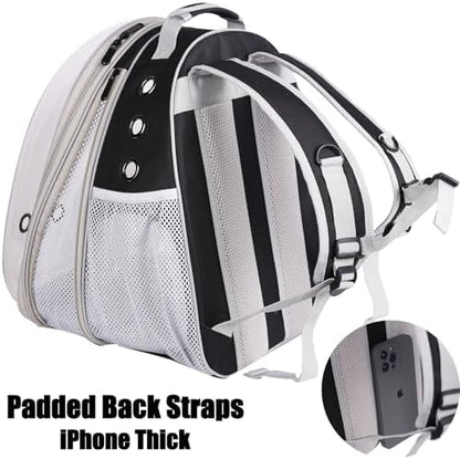 Front Expandable Large Cat Backpack Carrier, Fit up to 20 lbs, Space Capsule Bubble Window Pet Carrier Backpack for Large Fat Cat and Small Puppy - Image 5
