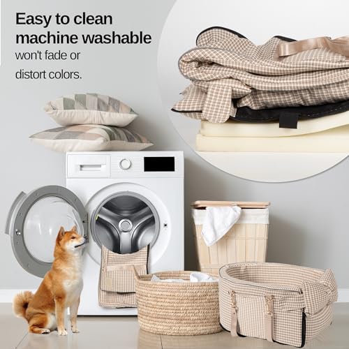 Center Console Dog Car Seat for Small Dogs, Removable Pet Seat with Cushion Board Safety Belt,Console Dog Car Seats for Small Puppy Up to 15 Lbs - Image 4