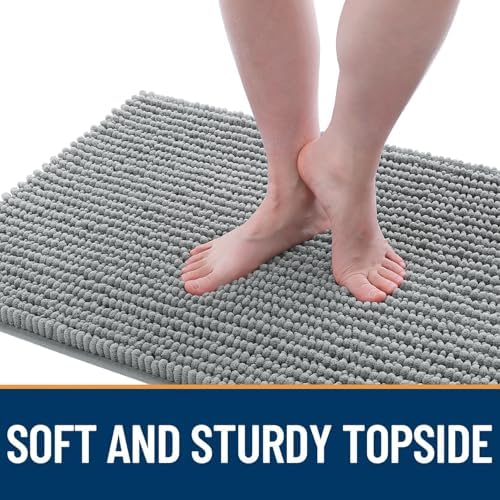 OLANLY Dog Door Mat for Muddy Paws 44x32, Extra Absorbent Chenille Mud Mat - Image 3