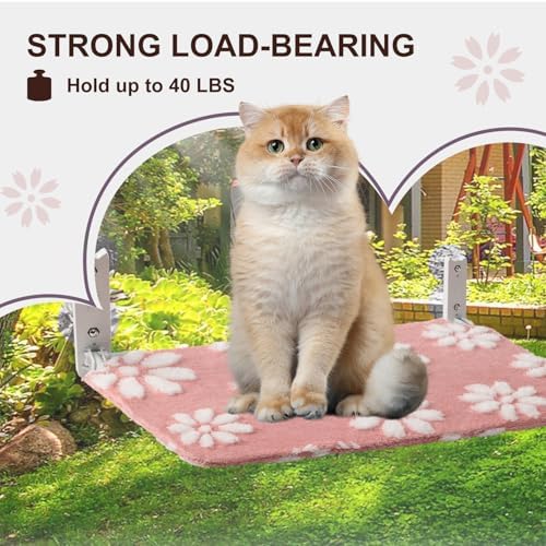 Cute Cat Window Perch, Foldable Cat Window Hammock, Pink - Image 4