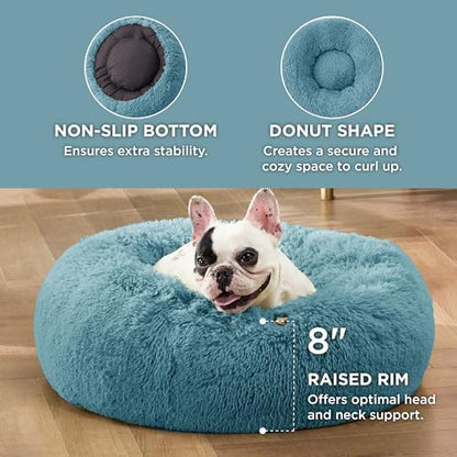 Bedsure Calming Small Dog Bed Donut Washable Cat＆Puppy Bed,23 inches - Image 3