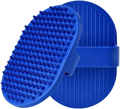 Dog Grooming Brush, Dog Shampoo Bath Brush Shedding Soothing Massage Rubber Comb for Long Short Haired Dogs and Cats 2pcs by Kwispel
