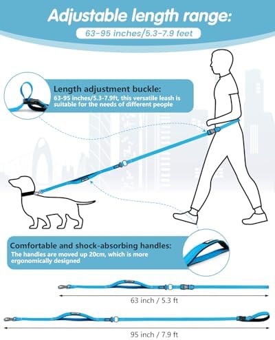Hands Free Dog Leash & Car Seatbelt Set, Crossbody Leash for Dog Walking - Image 2