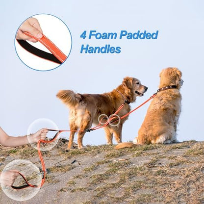 PetBonus Double Dog Leash, No Tangle Dual Leash, Walking Training Lead - Image 3