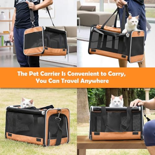 GAPZER Dog Carry Bag Puppy, Pet Soft-Shell Portable Kennel Crate 0-15 lbs - Image 5