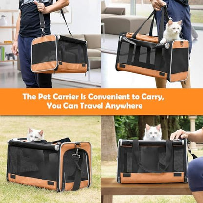 GAPZER Dog Carry Bag Puppy, Pet Soft-Shell Portable Kennel Crate 0-15 lbs - Image 5