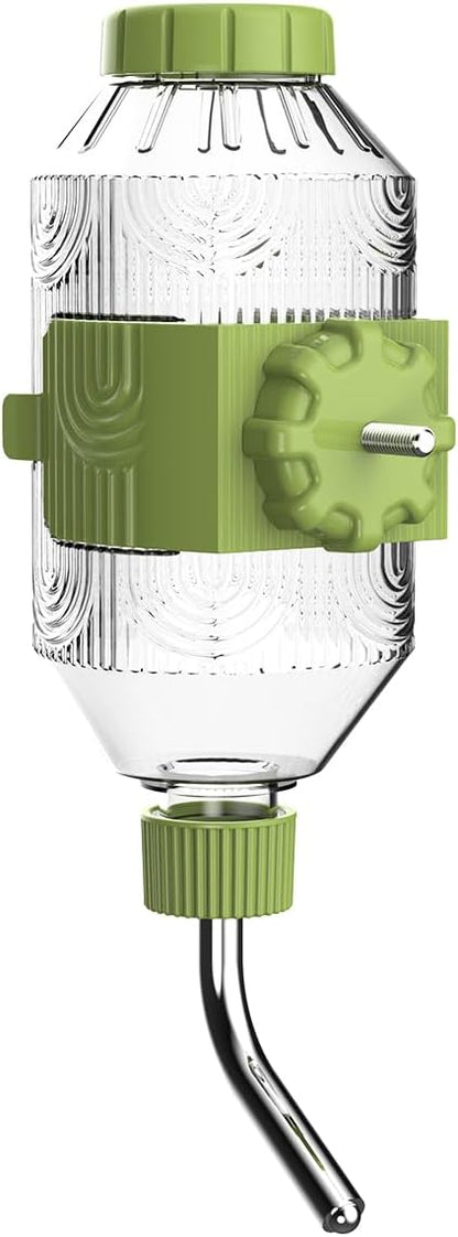 Pet Water Bottle [S17, 17oz] Hanging Dog Water Dispenser Kennel Plastic Drinker Kettle Feeder BPA Free Cage Crate Hutch Puppy Cat Rabbit (Guniea Pigs-Small Bunnies-Chinchillas)