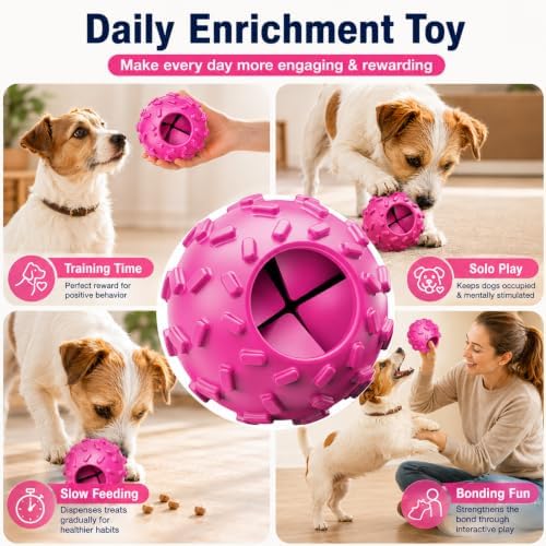 Treat Dispensing Dog Toy, Dog Puzzle Toy and Dog Treat Ball for Small Dogs - Image 5