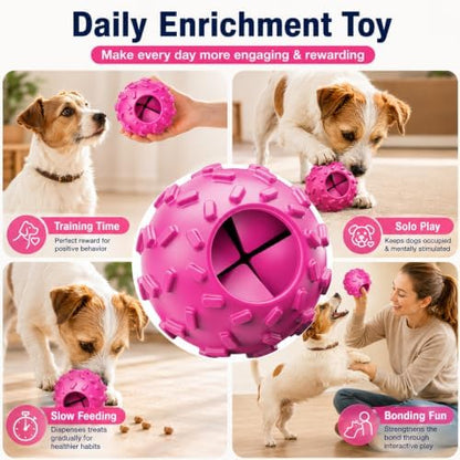 Treat Dispensing Dog Toy, Dog Puzzle Toy and Dog Treat Ball for Small Dogs - Image 5