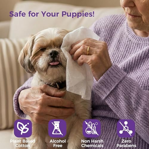 Extra Large 8“ x 13" Dog Wipes, Hypoallergenic, Lavender Scented, Plant-Based Grooming Wipes for Deodorizing & Hydrating Paws, Body, Butt, Ears & Coat - 360 Count - Image 4