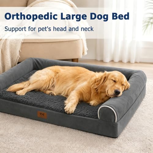 WESTERN HOME Orthopedic Dog Beds Large Sized Dog Washable Couch Bed, 36in - Image 6