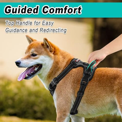 BARKBAY Dog Harness for Large Dog No Pull 2 Leash Clips Dog Vest - Image 4