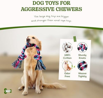 Dog Rope Toy for Large Dogs Heavy Duty Dog Chew Toys for Aggressive Chewers - Image 2