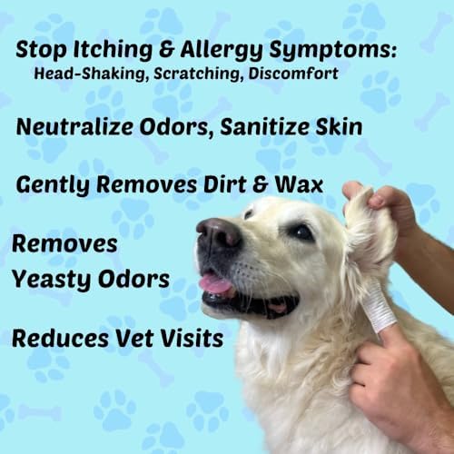 Pet Wipes - Multi-Purpose Finger Wipes to Cleanse Ears, Freshen Breath, Whiten Teeth, Soothe Skin and Tear Stain Removal. Pre-Formulated with 100% Natural, Plant-Based, Safe, & Beneficial Ingredients. - Image 4