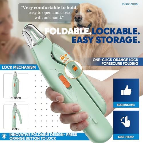 2-in-1 Dog & Cat Nail Clippers and Grinder with LED Light - Image 6