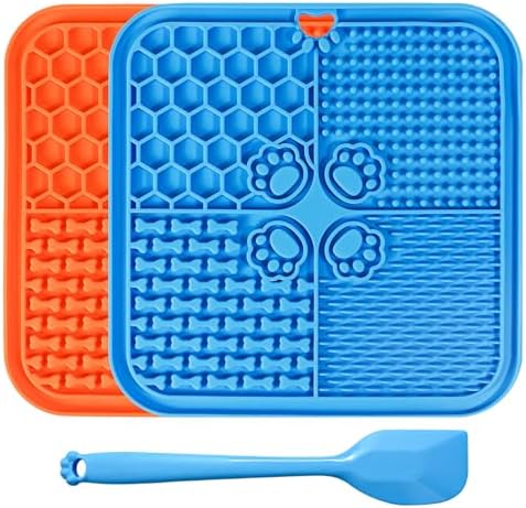 Lick Mat for Dogs, Slow Feeder with Suction Cups for Dog Anxiety Relief by Specializinginpetsupplies