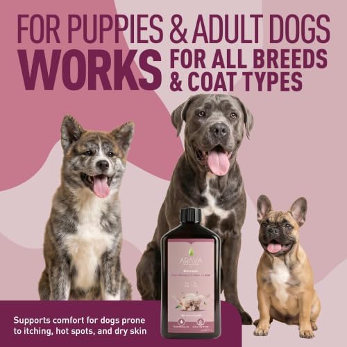 Arava Natural Medicated Dog Shampoo – Anti Yeast Anti Itch Dog Shampoo - Healthy Skin & Coat - First Aid in Hot Spots Ringworm Scrapes Abrasions & Dermatologic Infections - 400ml / 13.5 fl oz - Image 5