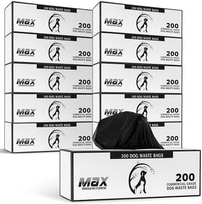 Commercial Grade Dog Poop Bags 2000 Count – Extra Thick, Leak-Proof Rolls by Unknown