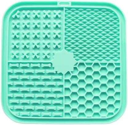 Lick Mat for Dogs and Cats, Food Grade Silicone Slow Feeder Mat with Strong Suction for Grooming, Bathing and Anxiety Relief, BPA-Free Pet Feeding Mat for Dental Care - Image 2