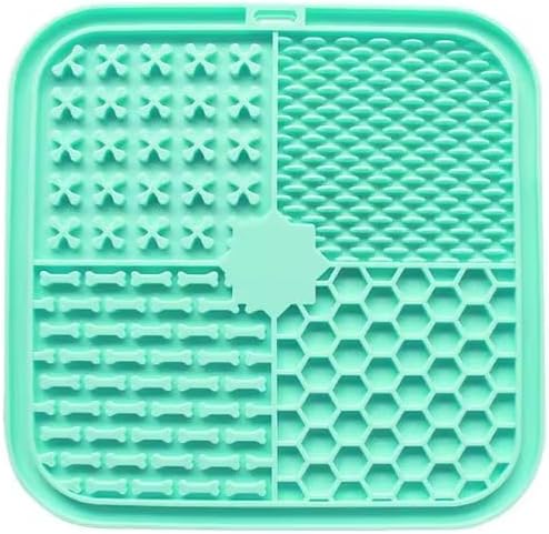 Lick Mat for Dogs and Cats, Food Grade Silicone Slow Feeder Mat with Strong Suction for Grooming, Bathing and Anxiety Relief, BPA-Free Pet Feeding Mat for Dental Care - Image 2