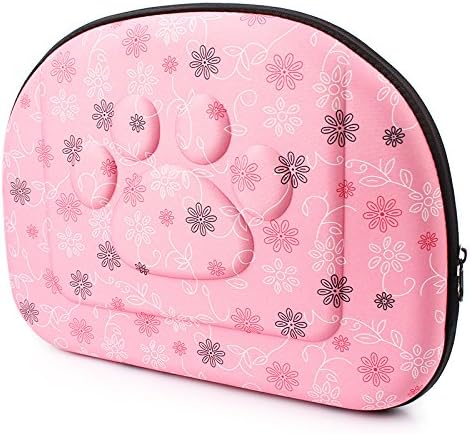Foldable Pet Dog Cat Carrier Cage Collapsible Travel Kennel - Portable Pet Carrier Outdoor Shoulder Bag for Puppy Dog Cat Small Medium Large Animal (M, Pink) - Image 7
