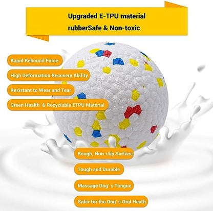 Dog Balls Toys for Aggressive Chewers, Indestructible Durable Bouncy Floating Balls for Dogs to Fetch, Durable Solid Rubber Ball for Training Dog(4 PCS) - Image 2