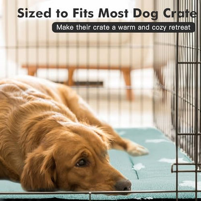 Mora Pets Cat Bed for Indoor Cats Washable Dog Crate Pad Cute Star Dog Bed Mat for Small Dogs Pet Kennel Pad for Cage Soft Flat Puppy Kitten Cushion for Sleeping Anti-Slip Blue 22 x 13 - Image 5