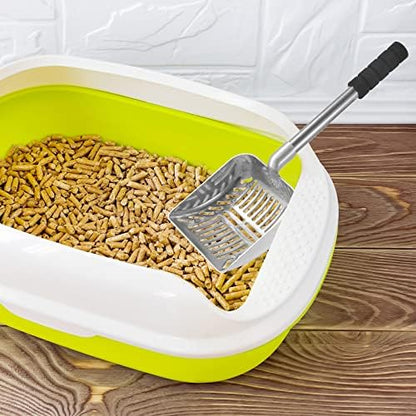 Hortsun 32 Inch Cat Litter Scooper Metal Long Handle Cat Litter Scoop, Gray - Image 6