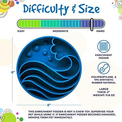SodaPup Wave Enrichment Bowl – Durable Enrichment Slow Feeder Bowl Made in USA from Non-Toxic, Pet-Safe, Food Safe Material for Mental Stimulation, Slowing Down Eating, Healthy Digestion, & More - Image 5