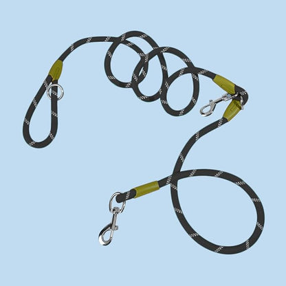pawstrip Hands Free Dog Leash Crossbody Dog Running Leash Handsfree Pet Rope for Hiking Training Heavy Duty Reflective Pet Walking Belt (Black)