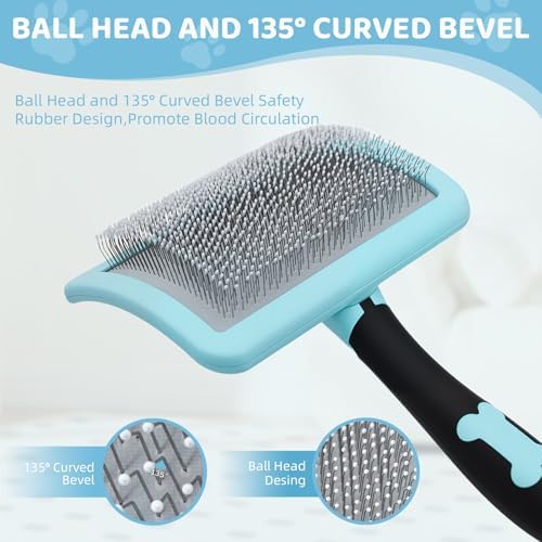 KEUYE Great Pyrenees Brush for De-Shedding and Fluffing Grooming - Image 4