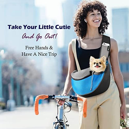 Pawaboo Pet Sling Carrier for Small Dogs Cats - Image 2