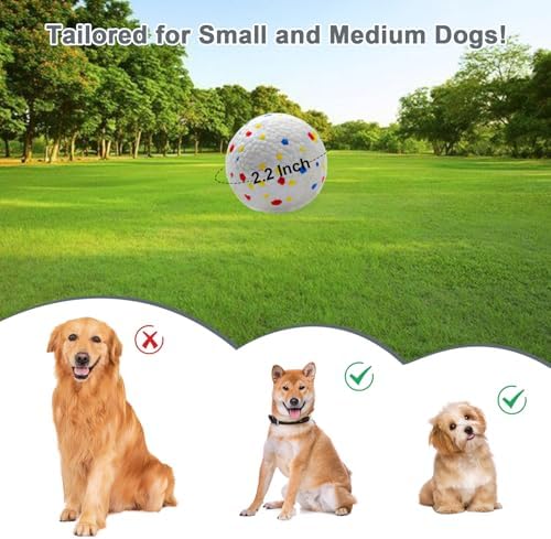Dog Toy Balls 2.2 Inch, Indestructible Dogs Balls 5 Pack for Aggressive Chewers, Durable Interactive Toys for Small and Medium Puppy, Perfect for 2.2" Automatic Dog Ball Launcher (ETPU Material) - Image 4