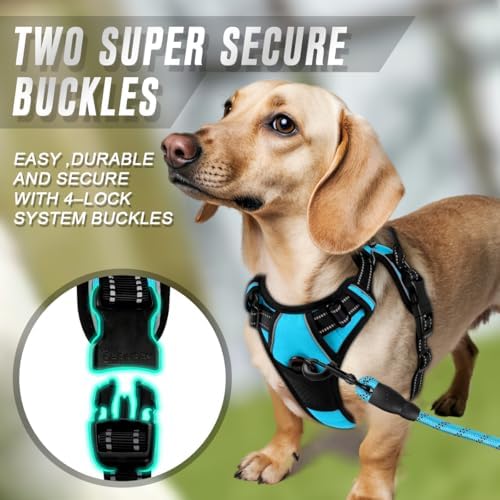 BARKBAY Dog Harness No Pull for Small Sized Dog Front Back Clips,Dog Vest - Image 4