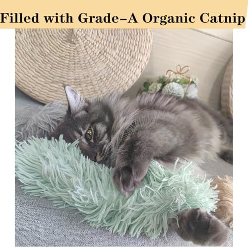 Cat Toys Pillows, Soft and Durable Catnip Toys with Crinkle Sound Inside， - Image 3