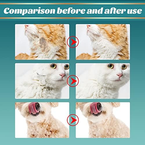 Pet Rinse Free Grooming Gloves, 10Pcs Pet Wipes for Dogs & Cats Wash Free Gloves, Cleansing Grooming with Plant Extract No Rinse Thick Extra Puppy Wipes - Image 4