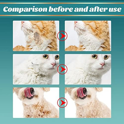 Pet Rinse Free Grooming Gloves, 10Pcs Pet Wipes for Dogs & Cats Wash Free Gloves, Cleansing Grooming with Plant Extract No Rinse Thick Extra Puppy Wipes - Image 4