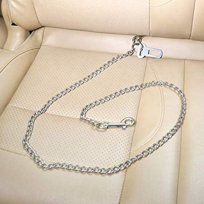 Stainless Steel No Chew Dog Car Seatbelt Pet Vehicle Safety Restraint Cable - Image 7