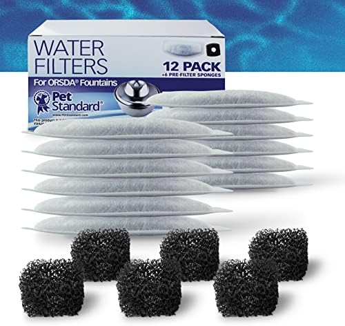 PET STANDARD Filters for ORSDA 2L Fountain, 12-Pack - Image 2