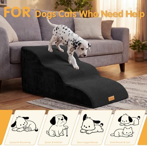 Topmart High Density Extended Foam Dog Ramp&Steps 3 Tiers,15.7" High - Image 6