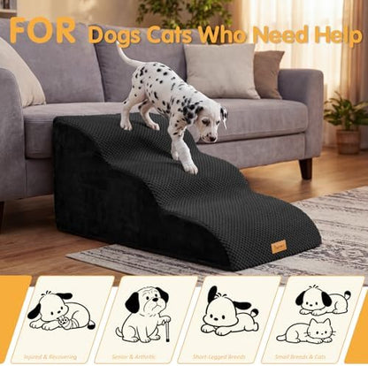 Topmart High Density Extended Foam Dog Ramp&Steps 3 Tiers,15.7" High - Image 6