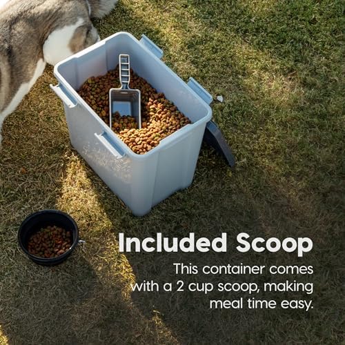 IRIS USA Dog Food Storage Container, Up to 30 lbs, Gray/Dark Gray - Image 6