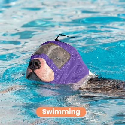 Nanaki Adjustable Shower Caps for Dogs Ears Dog Ear Covers for Bath, Shower Cap Reusable Waterproof Ear Covers for Dogs, Dog Ear Protection for Bath Dog Bath Ear Protection Bathing Grooming Swimming - Image 5