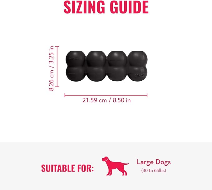 KONG Extreme Goodie Ribbon - Stuffable Dog Toy for Play - Chew Toy Satisfies Natural Chewing Instincts - for Large Dogs